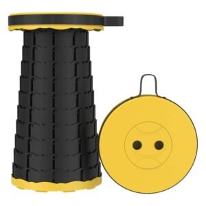 Tabouret télescopique portable, siège pliant compact et léger pour camping