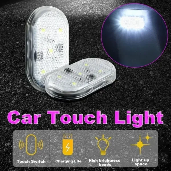 Lumière tactile LED pour voiture avec fonctionnalités de charge et haute luminosité