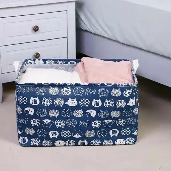 Panier de rangement en tissu pliable