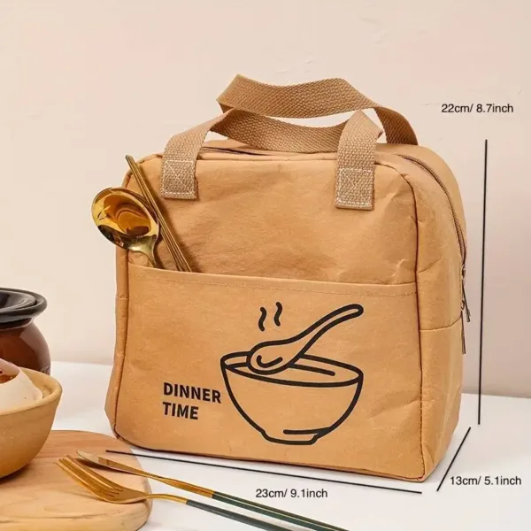 Sac a Bento en papier kraft Isothermique 3