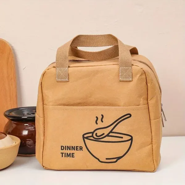 Sac isotherme lunch bag réutilisable, idéal pour transporter des repas au bureau ou en déplacement