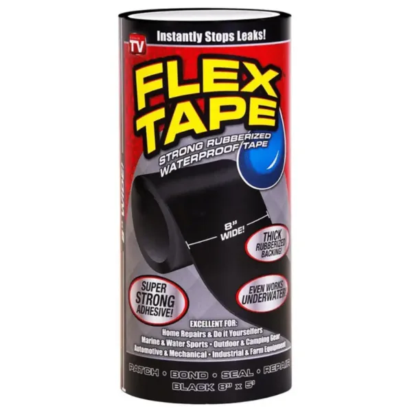 Ruban Flex Tape 8" imperméable ultra résistant pour réparations