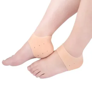 Chaussettes en silicone pour le soin des talons secs et fissurés, offrant hydratation et confort