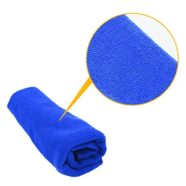 chiffon microfibre bleu