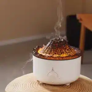 Diffuseur d’Huiles Essentielles Effet Volcan – Humidificateur LED Aromathérapie