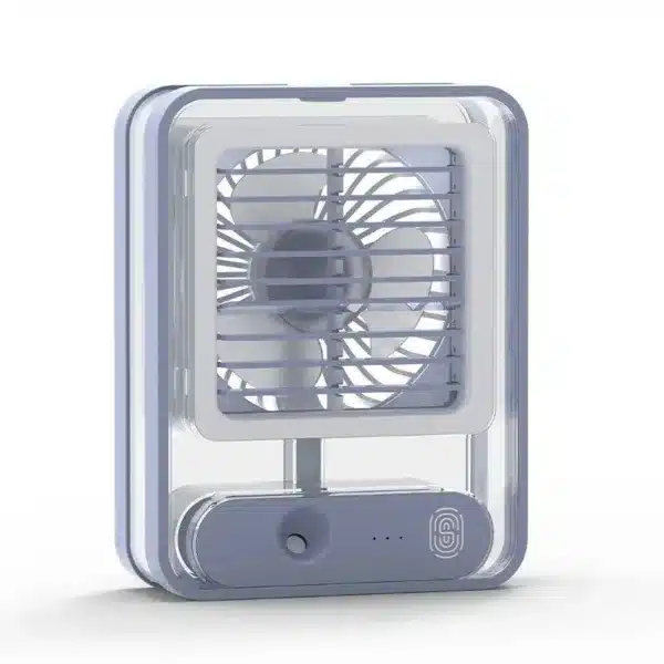 ventilateur de bureau portable bleu