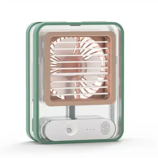 ventilateur de bureau portable vert
