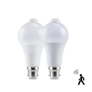 Ampoules LED avec détecteur de mouvement intégré, offrant un éclairage automatique et économe en énergie pour la maison.