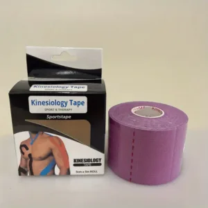 Bande Kinésiologique de sport et thérapie 5cm x 5m - Violet