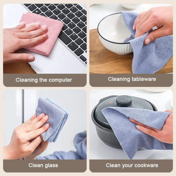 Boîte distributrice de serviettes en microfibre ultra absorbantes pour nettoyage rapide et sans traces.