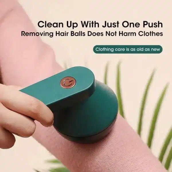 Rasoir anti bouloche électrique rechargeable pour vêtements, avec design ergonomique et lames en acier inoxydable