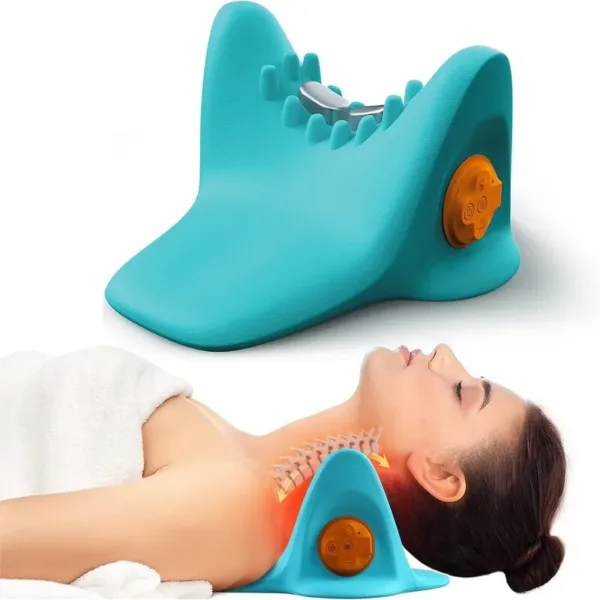 Appareil de massage cervical ergonomique pour relaxation et soulagement des douleurs du cou