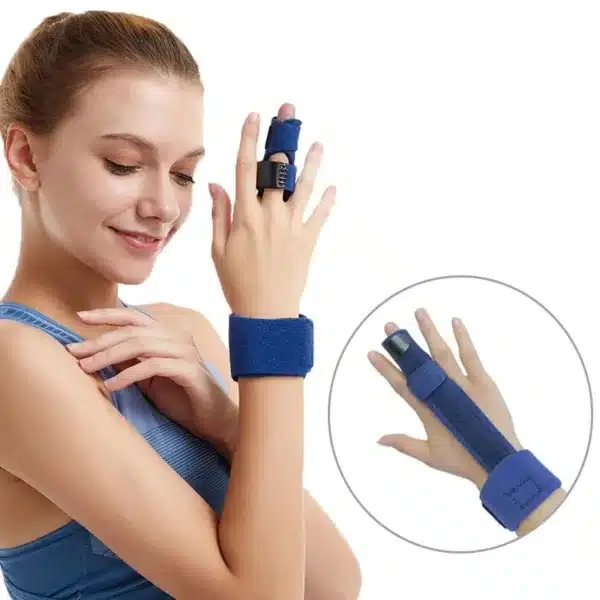 Attelle de doigt réglable pour soutien et stabilisation des blessures