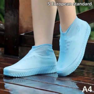 Couvre chaussures imperméables en silicone, antidérapants et réutilisables pour protéger les chaussures sous la pluie.