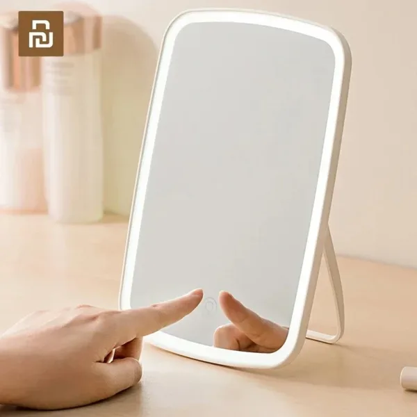 Miroir de maquillage LED tactile avec luminosité réglable