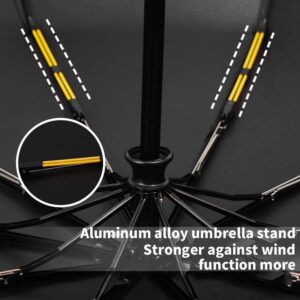 Parapluie lumineux avec lampe LED intégrée et résistance aux vents