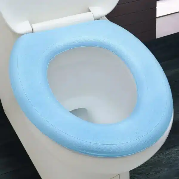 coussin de toilette doux et confortable bleu