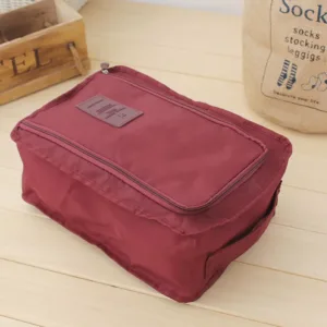 Pochette de rangement pour chaussures de voyage imperméable et compacte