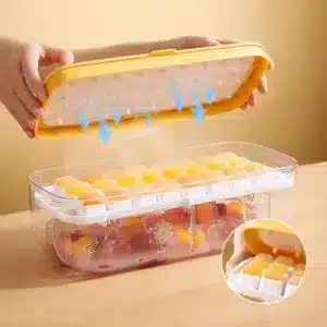 bac à glaçons avec couvercle démoulage facile par pression