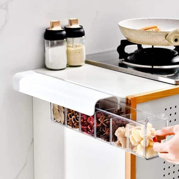 Boîte de rangement tiroir transparent avec couvercle pour vêtements et accessoires.