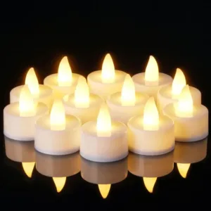 Bougies LED sans flamme, ambiance romantique et sécurisée pour la maison.