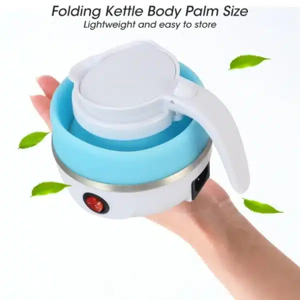 Bouilloire électrique pliable en silicone, portable et pratique