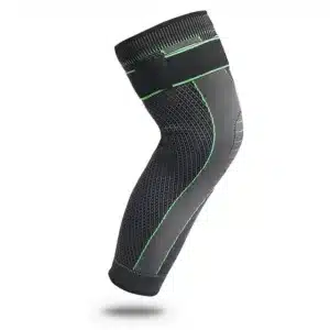 Genouillères de compression sportive, soutien musculaire et articulaire.