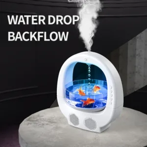 Aquarium multifonction avec humidificateur, LED et haut-parleurs intégrés