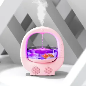 Aquarium multifonction avec humidificateur, LED et haut-parleurs intégrés