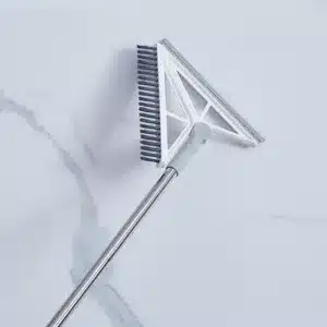 Balai brosse de nettoyage sol 2 en 1 avec raclette