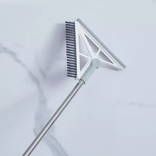 Balai brosse de nettoyage sol 2 en 1 avec raclette