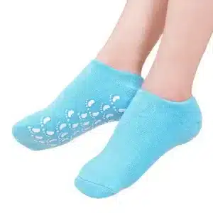 Chaussette de soin en gel de silicone pour les pieds Bleu - 2 pièces