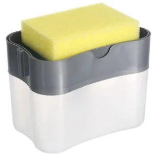 Distributeur de liquide vaisselle avec éponge pour lavage rapide et pratique