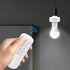 Douille E27 télécommandée avec minuterie pour lampe et ampoule LED au Maroc