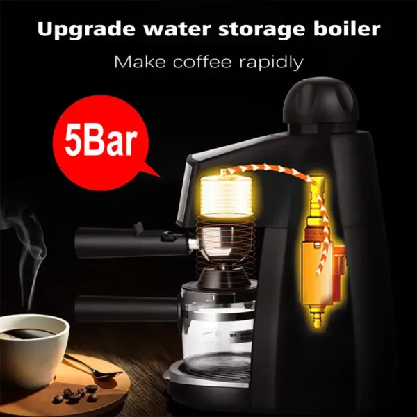 Machine à café expresso avec mousseur de lait intégré