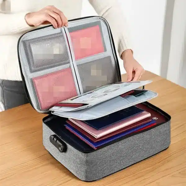 Organisateur de documents et passeports imperméable