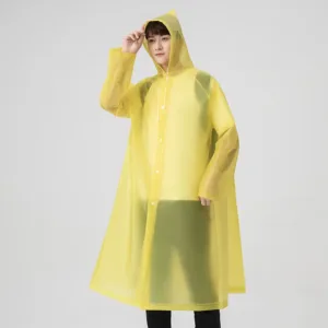 Poncho de pluie à capuche imperméable rose femme