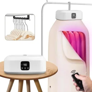 Sèche linge portable à air chaud avec télécommande