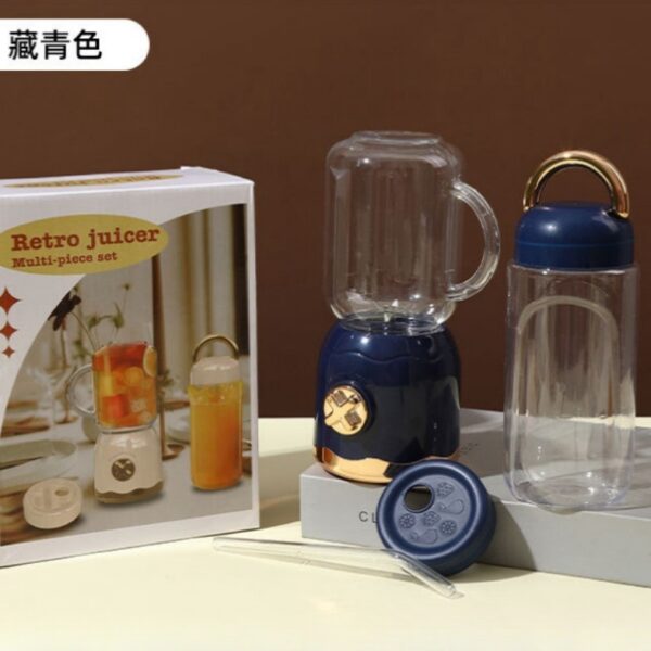 Mixeur rechargeable avec bouteilles et paille pour smoothies et jus