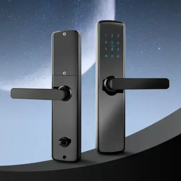 Serrure connectée intelligente avec écran tactile et design moderne