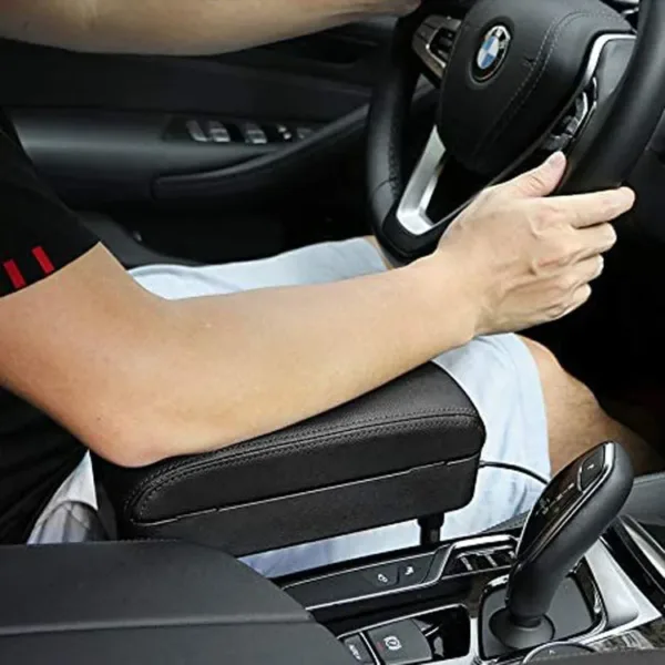 Accoudoir voiture universel réglable avec rangement intégré – repose-bras ergonomique et compartiment discret