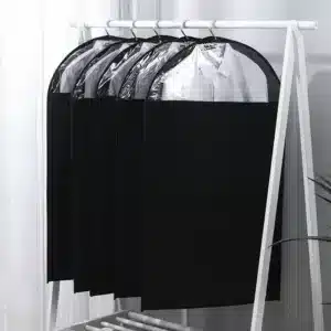 housse de rangement vêtements avec fenêtre transparente anti-poussière