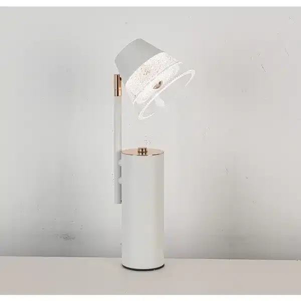 lampe de bureau LED design moderne noire avec tête orientable