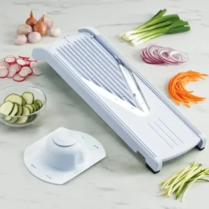 Mandoline cuisine légumes multifonction avec lames interchangeables pour découpe de légumes variés