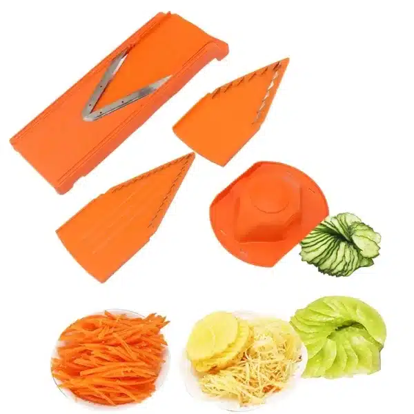 Mandoline cuisine légumes multifonction avec lames interchangeables pour découpe de légumes variés