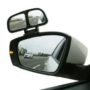 Miroir double angle mort universel fixé sur rétroviseur voiture pour vision latérale et sécurité accrue