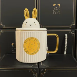 Mug Original avec couvercle Lapin céramique
