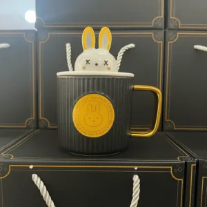 Mug Original avec couvercle Lapin céramique