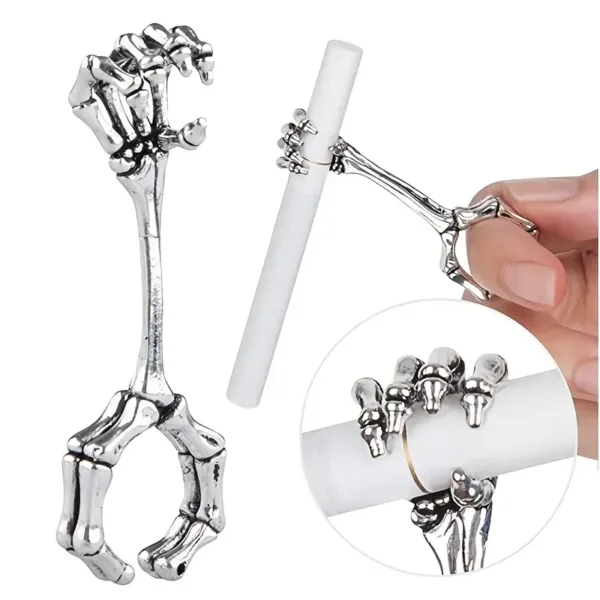 Porte-cigarette squelette original pour doigt, accessoire fumeur pratique