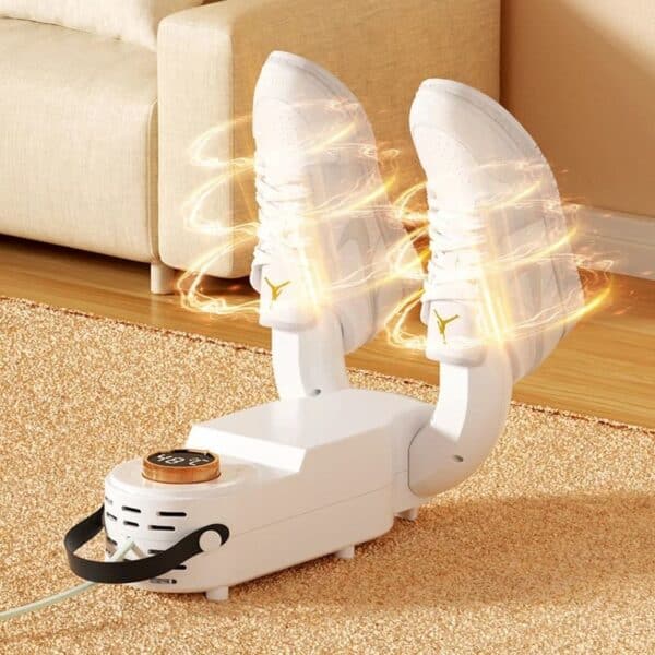 sèche chaussures électrique pliable avec chaleur réglable pour baskets et chaussons